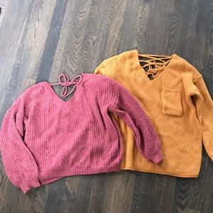 Two Zaful Sweaters